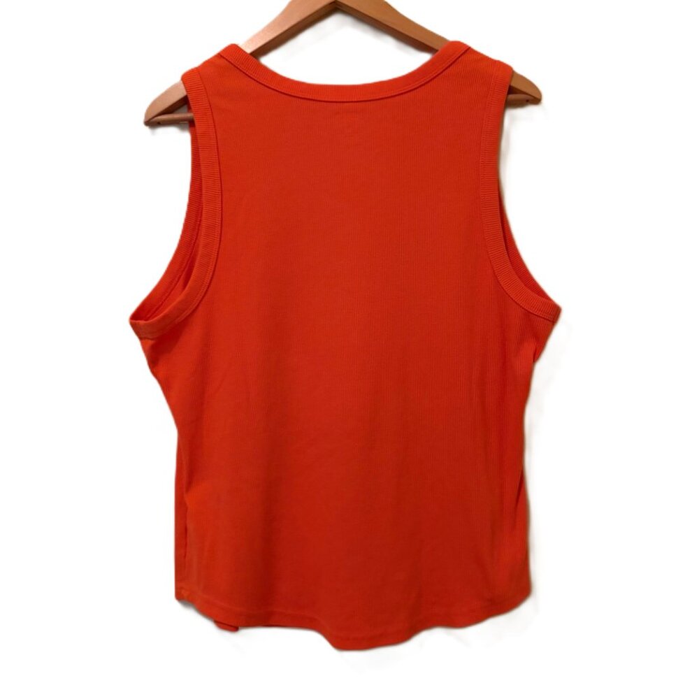 Sonoma Orange Ribbed Tank Size 1X - Picture 2 of 4
